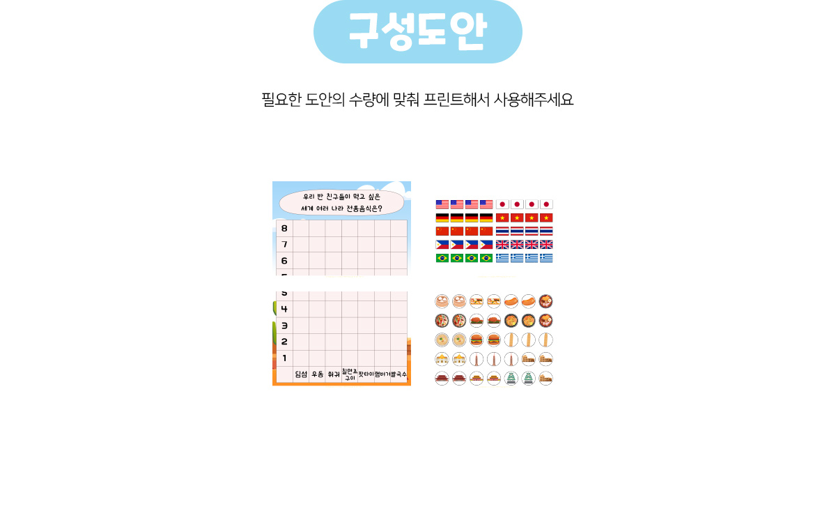 우리반이먹고싶은세계여러나라음식그래프