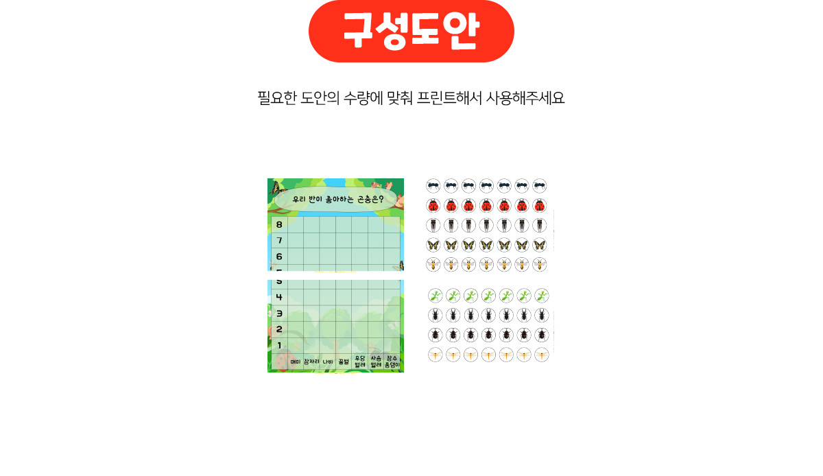 우리반이좋아하는곤충그래프