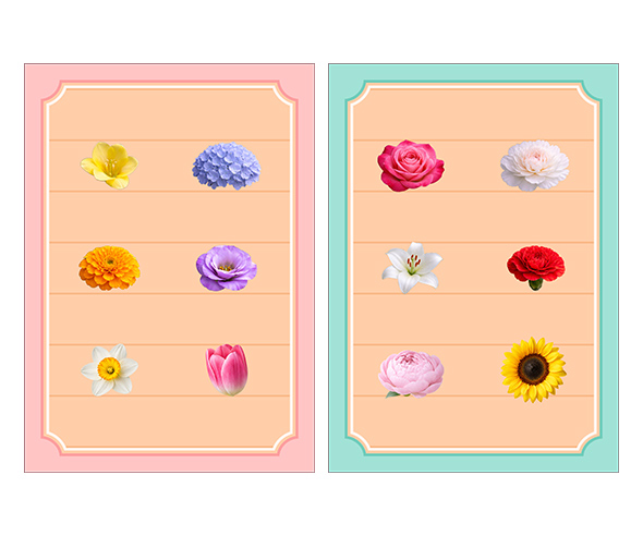 꽃가게 메뉴판 (문구없음)