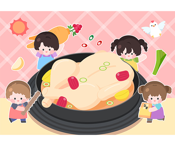 복날 배경