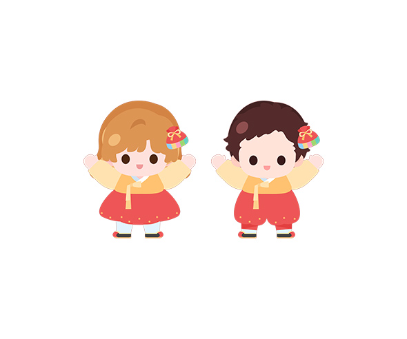 한복 입은 아이