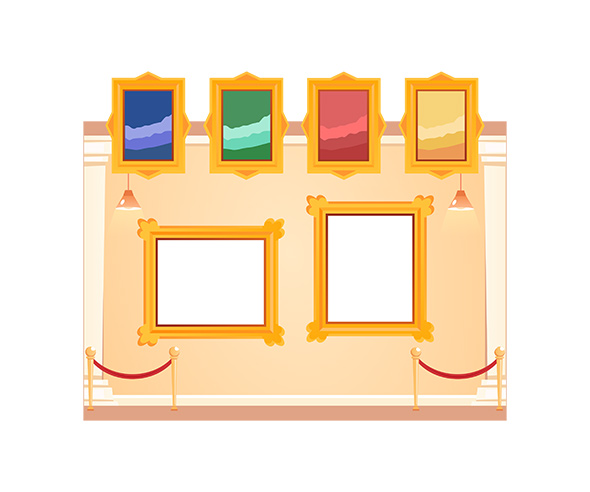 명화감상판 (미술관) (문구없음)