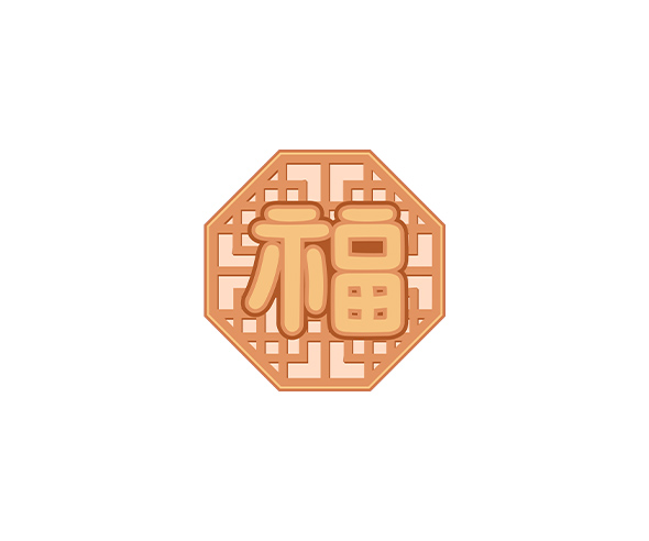 복 전통문양 창문 틀