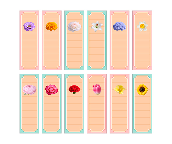 꽃가게 개별 메뉴판 (문구없음)