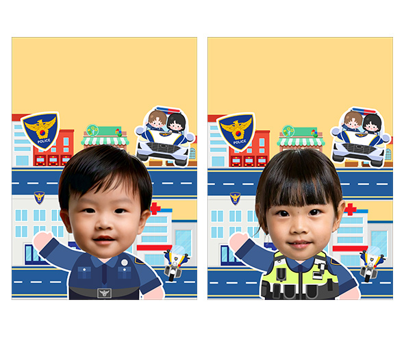 경찰관 합성 표지