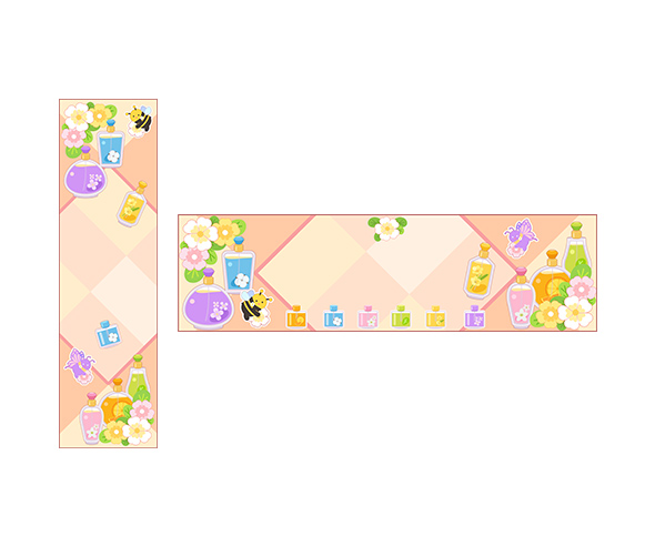 봄향기 가게 가로 세로 배너 (문구없음)