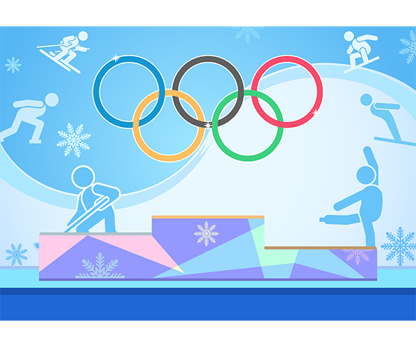 올림픽 시상식 배경