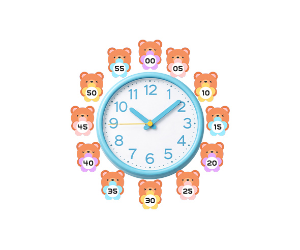 시계 분침 표시 (곰)