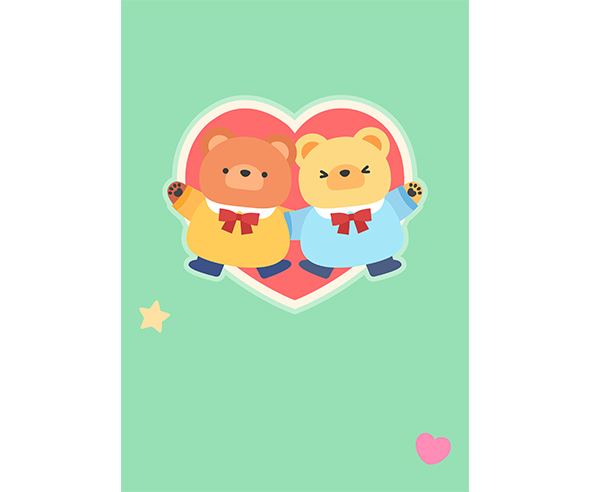 친구 돕기 센터 광고 포스터 (문구없음)