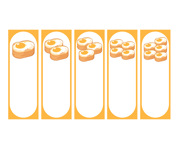 계란빵 가게 개별 메뉴판 (문구없음)