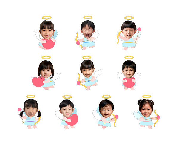 큐피트 합성이미지
