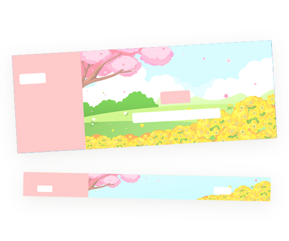 봄꽃 축제 입장권 (문구없음)