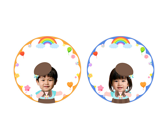 어린이날 합성 라벨