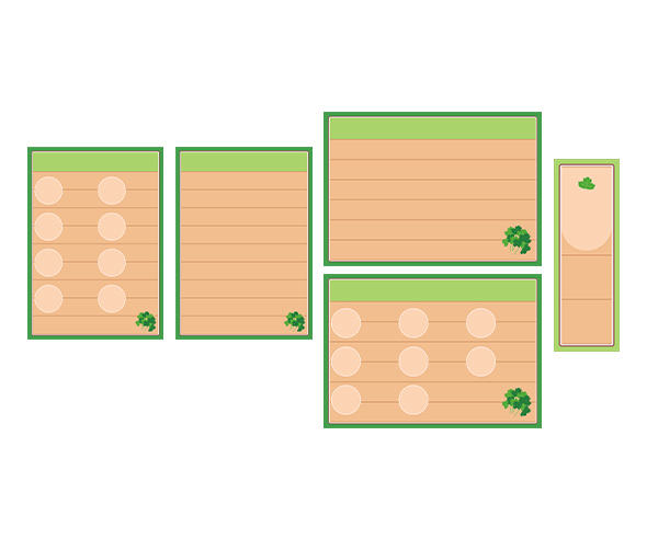 봄나물 음식점 메뉴판