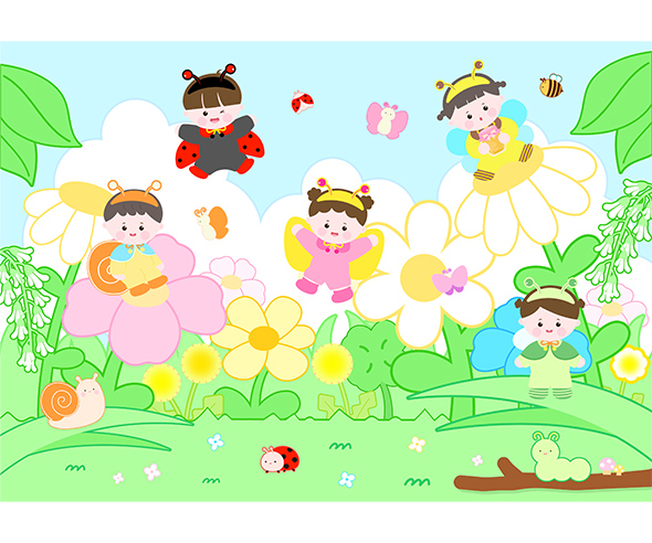 곤충 요정 배경