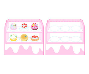 케이크 가게 쇼케이스