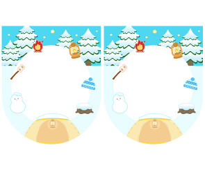 [개별도안] 우리는 겨울 캠핑 중 가랜드