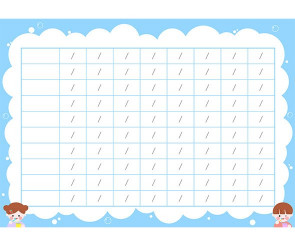 칫솔 교환표 (거품) (문구없음)