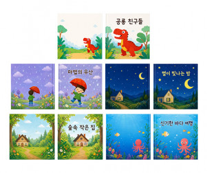 동화책 (앞, 뒤) 