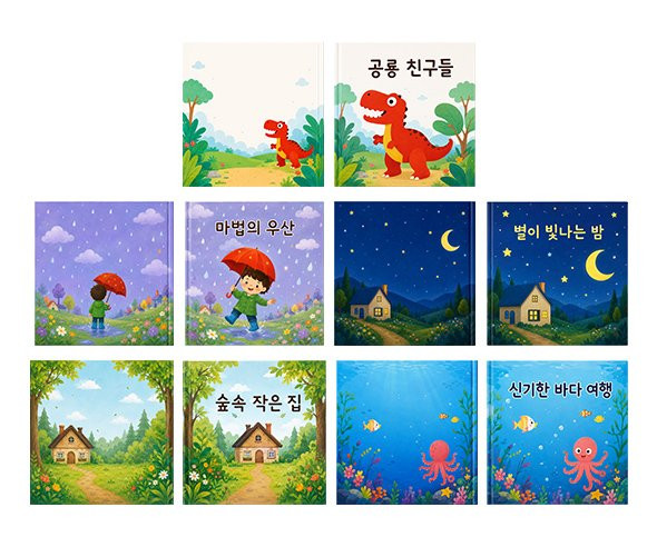 동화책 (앞, 뒤) 