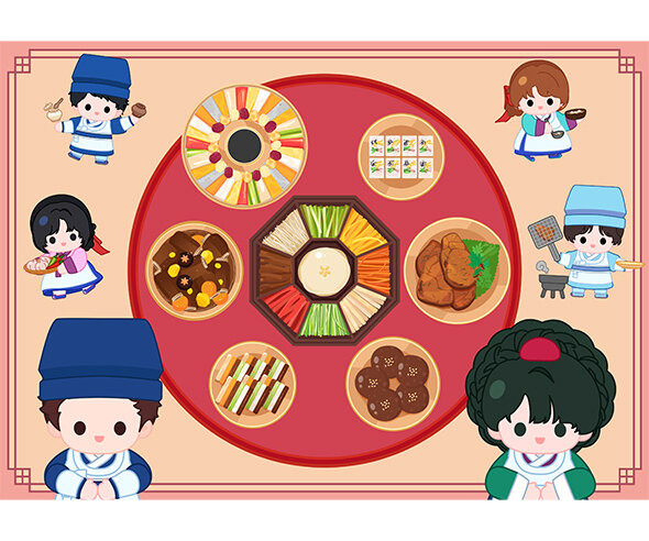 궁중요리 배경