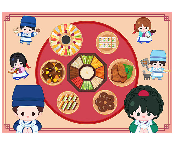 궁중요리 배경