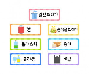 분리수거 이름표