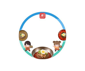 냉면 라벨