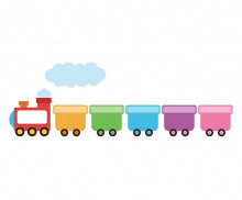 가족사진판 (기차) (문구없음)