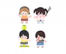 신체검사하는 아이