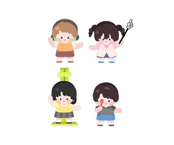 신체검사하는 아이