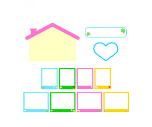 가족사진판 (집) (문구없음)