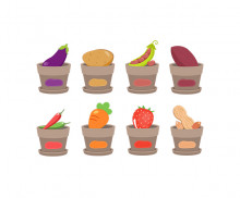 채소 화분 이름표