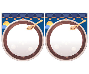 [개별도안] 맛있는 팥죽 가게 가랜드