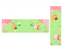 봄봄 도시락 가게 가로 세로 배너 (문구없음)