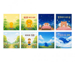 동화책 (앞, 뒤) 
