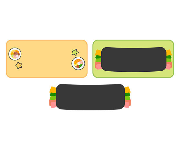 김밥가게 간판 (문구없음)