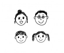 아이가 그린 가족 얼굴 그림 색칠 모음