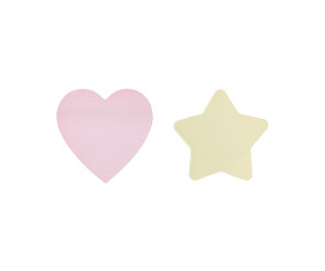 별, 하트 메모지