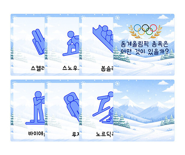 동계 올림픽 종목 카드