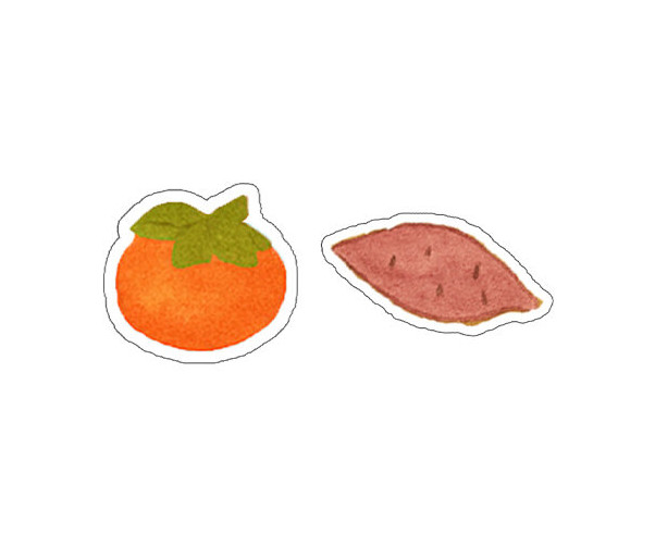 고구마, 감 꾸미기 스티커