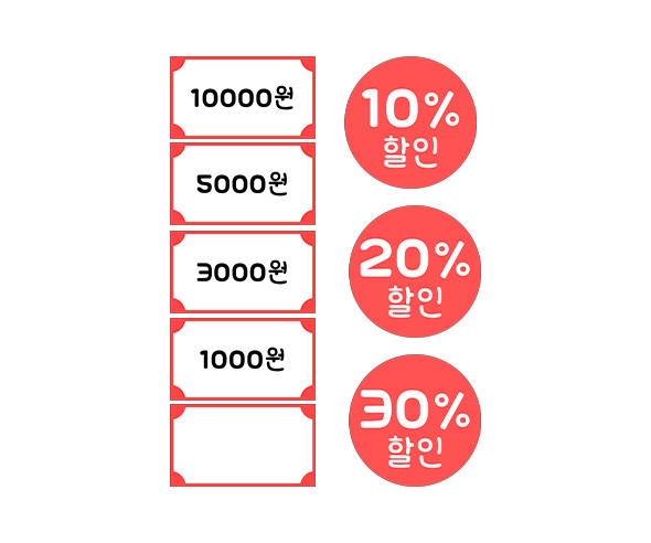 문구점 가격표, 할인 스티커