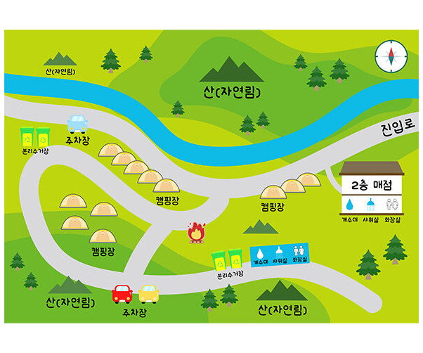 캠핑장 지도