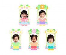 꽃 그네 타는 아이 합성이미지