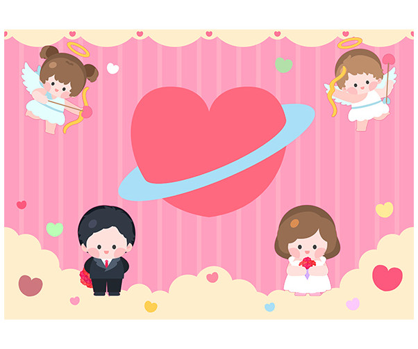 부부의 날 큐피트 배경