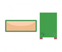 봄나물 음식점 간판 (문구없음)