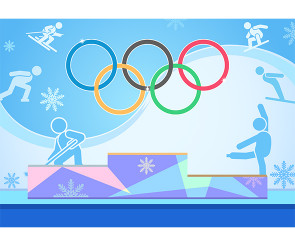 올림픽 시상식 배경