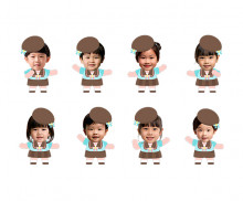 어린이날 아이 합성이미지