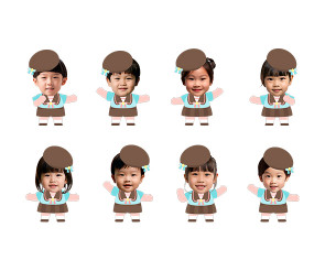 어린이날 아이 합성이미지