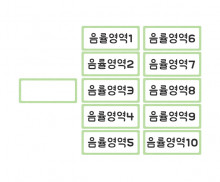 영역별 바구니 이름표 (음률영역)